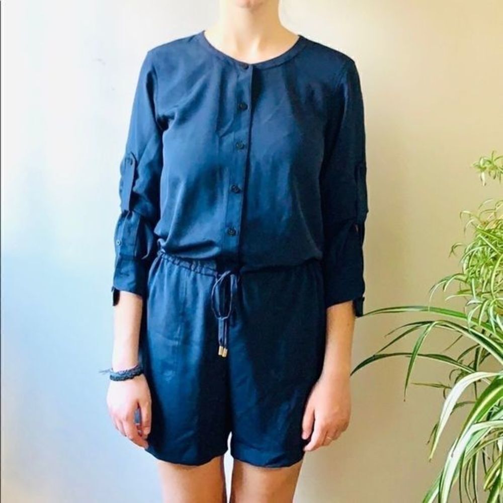𝅺Ralph Lauren petite blue romper